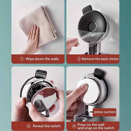 Adjustable Waterproof Shower Head Holder Wall Mount 3