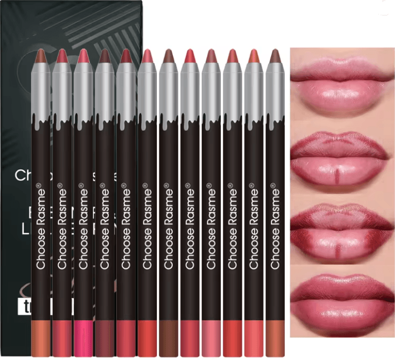 12 Color Matte Lip Liner Set Long Lasting Waterproof Lip Pencil 1