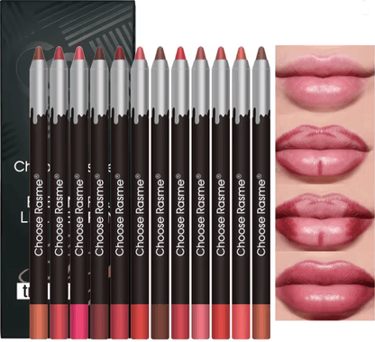 12 Color Matte Lip Liner Set Long Lasting Waterproof Lip Pencil 1