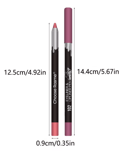 12 Color Matte Lip Liner Set Long Lasting Waterproof Lip Pencil 3