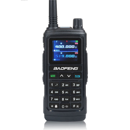 GPS Walkie Talkie Five-Band Receive, Tri-Band Transmit FM Air Band Two Way Radio for Survival, Travel, Aviation, Outdoor