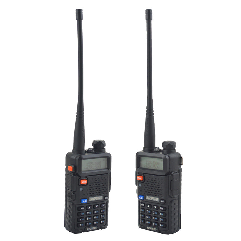 Dual Band Handheld Walkie Talkie Two-Way Radio VHF/UHF FM Portable BF-5R for Security, Camping & Emergency