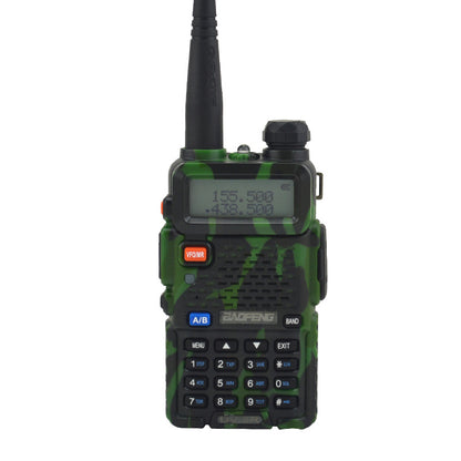 Dual Band Handheld Walkie Talkie Two-Way Radio VHF/UHF FM Portable BF-5R for Security, Camping & Emergency