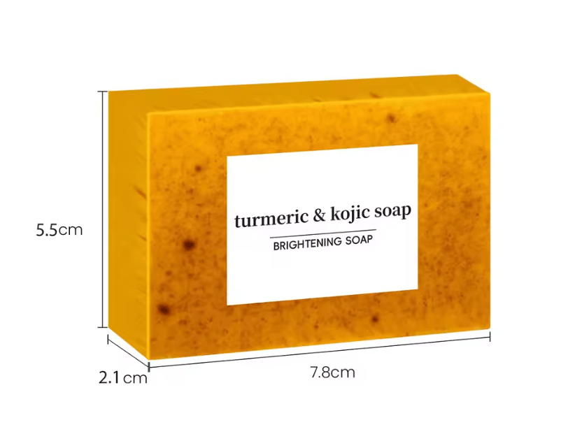 Turmeric Kojic Acid Soap Bar Brightening Lemon Handmade 3