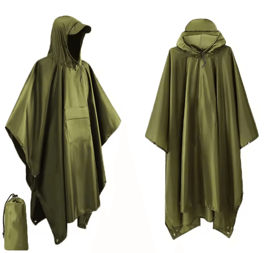 Outdoor Waterproof 3 In 1 Military Raincoat Poncho 5