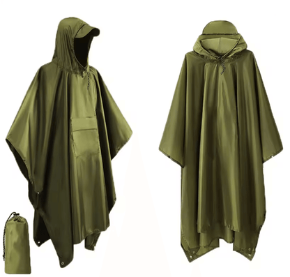 Outdoor Waterproof 3 In 1 Military Raincoat Poncho 5