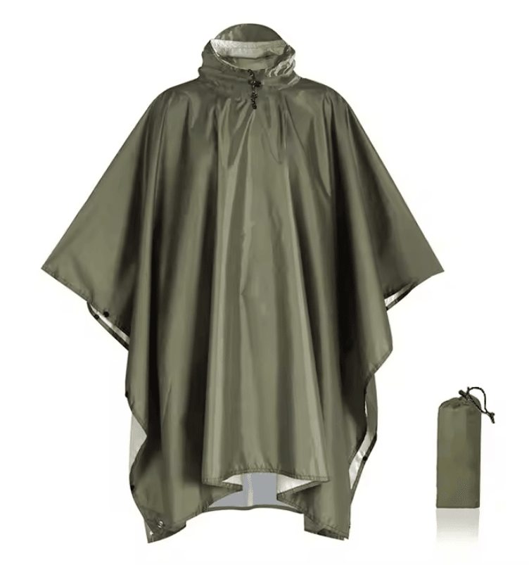 Outdoor Waterproof 3 In 1 Military Raincoat Poncho 6