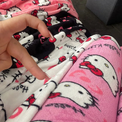 Sanrio Hello Kitty Pajama Pants for Women, Cute Cartoon Anime Sleepwear Trousers for Couples & Home Leisure