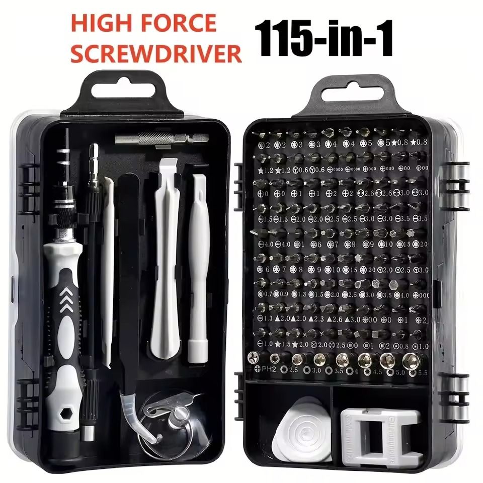 115 in 1 Multi-Purpose Precision Screwdriver Set for Phone and Electronics Repair