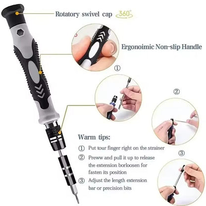 115 In 1 MultiPurpose Precision Screwdriver Set For Phone And Electronics Repair 2