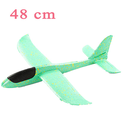 EVA Foam Hand Throw Glider Airplane Large Aircraft Model Toy For Kids DIY Flight Roundabout Airplan 11