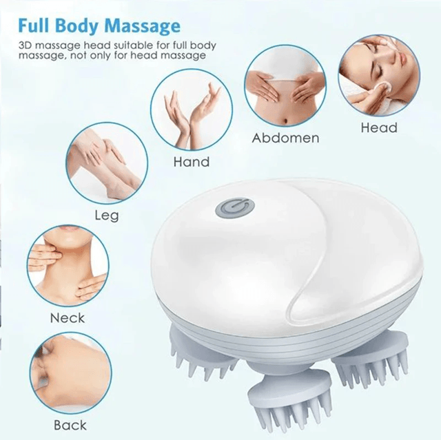 Electric Scalp Massager Washable Head Massage Tool 2