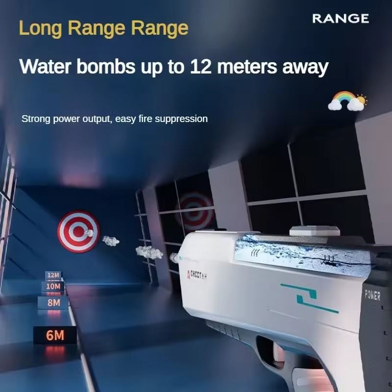 Automatic Electric Water Gun Toy For Kids Summer Outdoor Pool Games 4