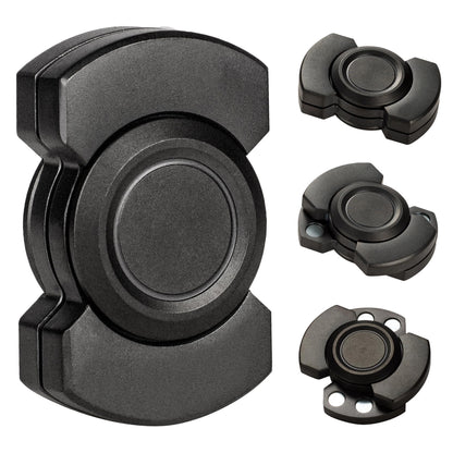 Stainless Steel Fidget Spinner, Slider & Clicker Combo, Metal Toy for Adult Anxiety, Stress Relief & Office Desk Focus