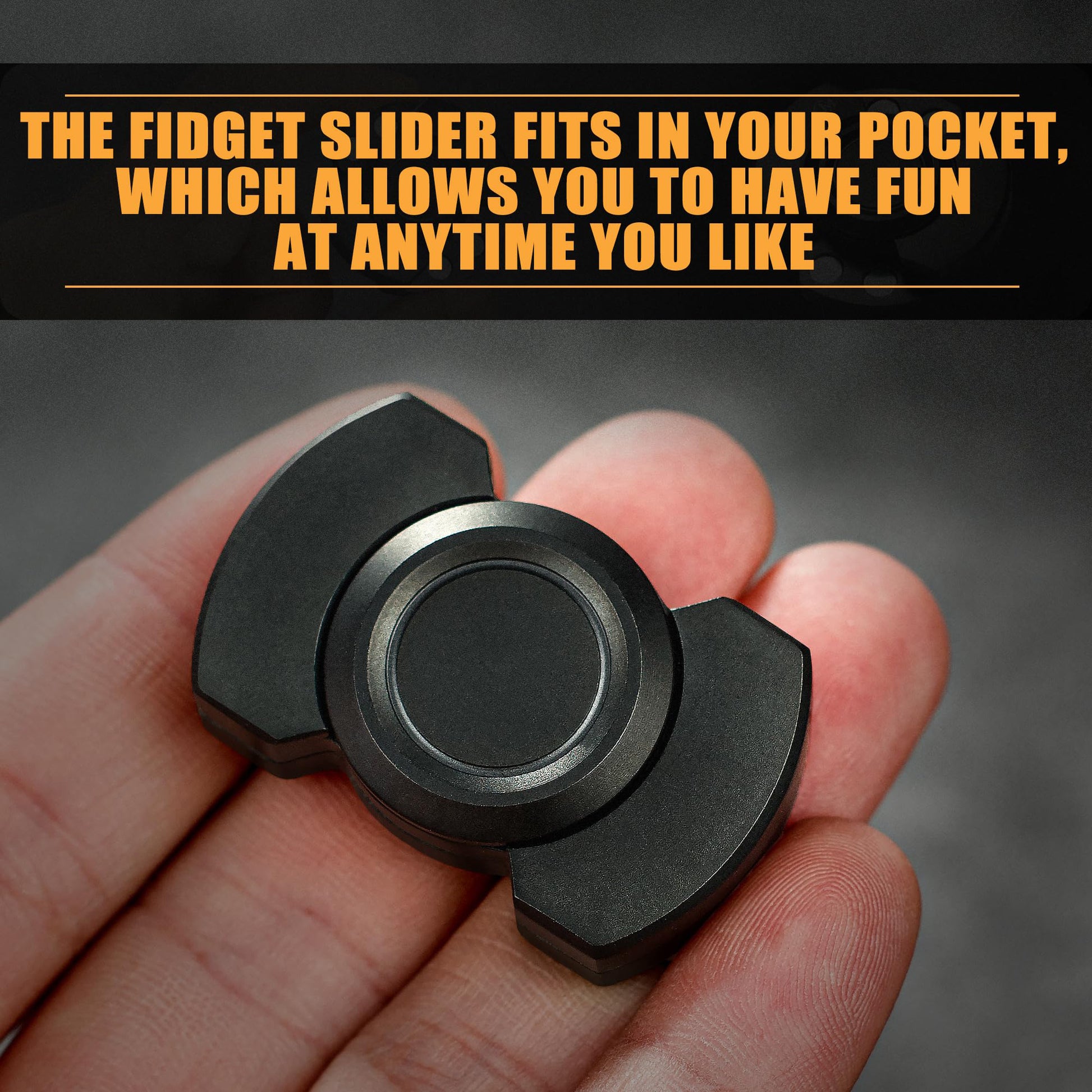 Stainless Steel Fidget Spinner Slider  Clicker Combo Metal Toy For Adult Anxiety Stress Relief  Off 4