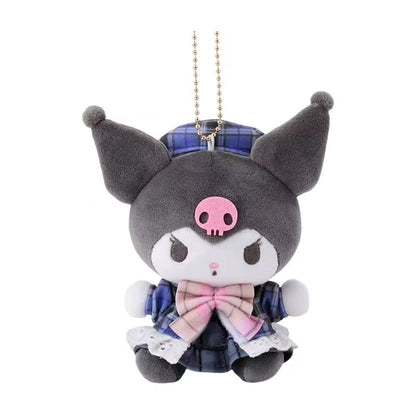Kawaii Hello Kitty Kuromi Plush Keychain Sanrioed Cute Doll Pendant For Bags Kids Car Gifts  Christ 7