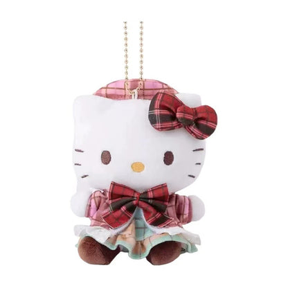 Kawaii Hello Kitty Kuromi Plush Keychain Sanrioed Cute Doll Pendant For Bags Kids Car Gifts  Christ 9