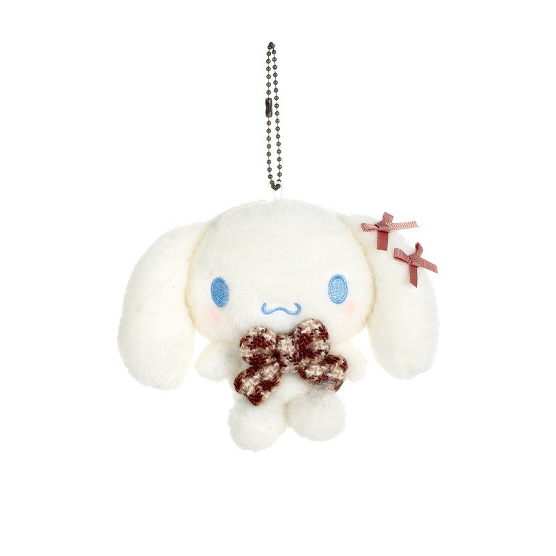 Kawaii Hello Kitty Kuromi Plush Keychain Sanrioed Cute Doll Pendant For Bags Kids Car Gifts  Christ 10