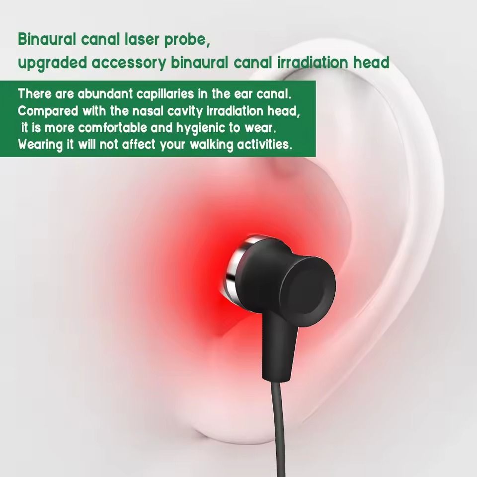 Portable Nasal And Ear Canal Laser Irradiator Rechargeable Neck Hanging Laser Therapy Device 3