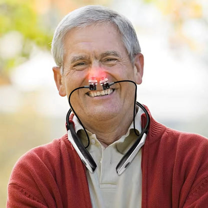 Portable Nasal And Ear Canal Laser Irradiator Rechargeable Neck Hanging Laser Therapy Device 5