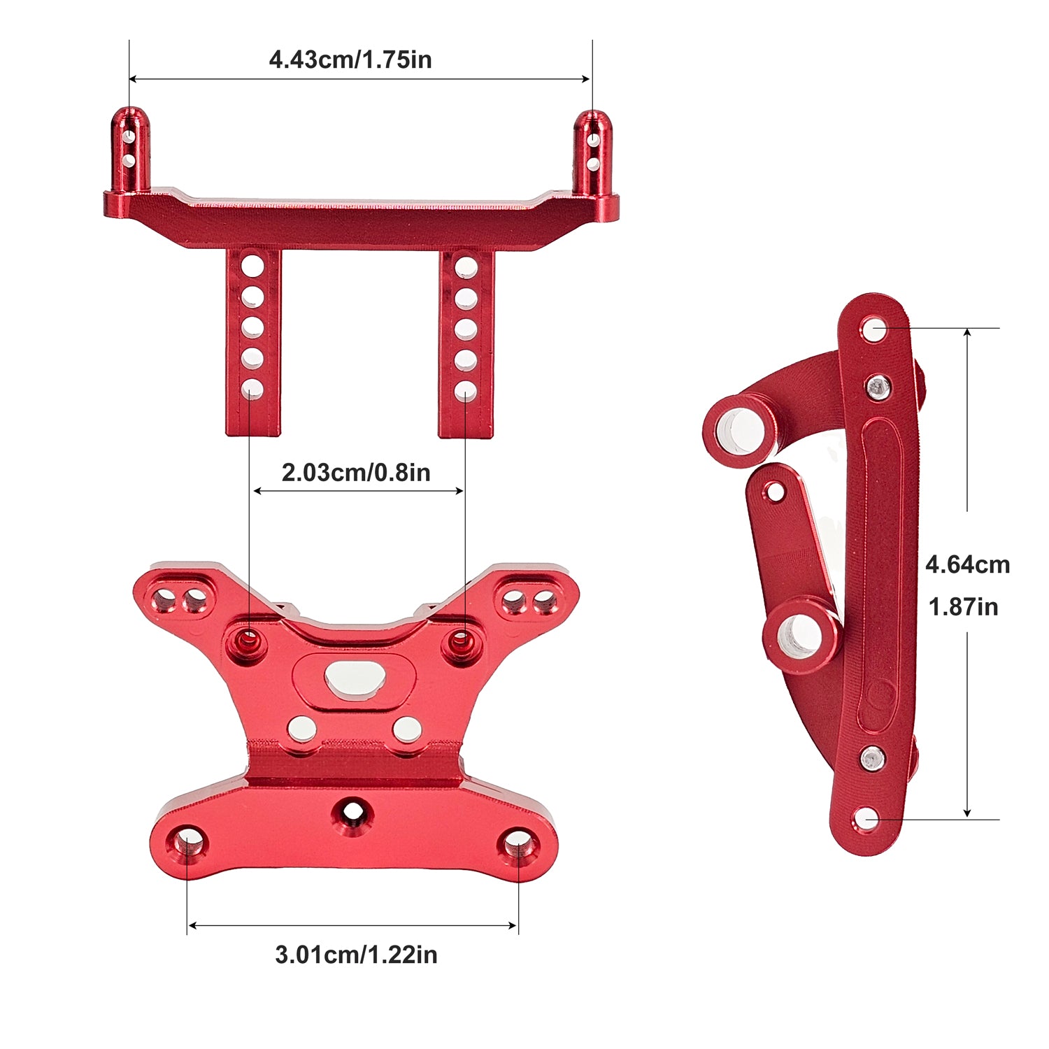 Metal Suspension & Aluminum Parts Upgrade Kit, Includes Wheel Hubs, Bearings