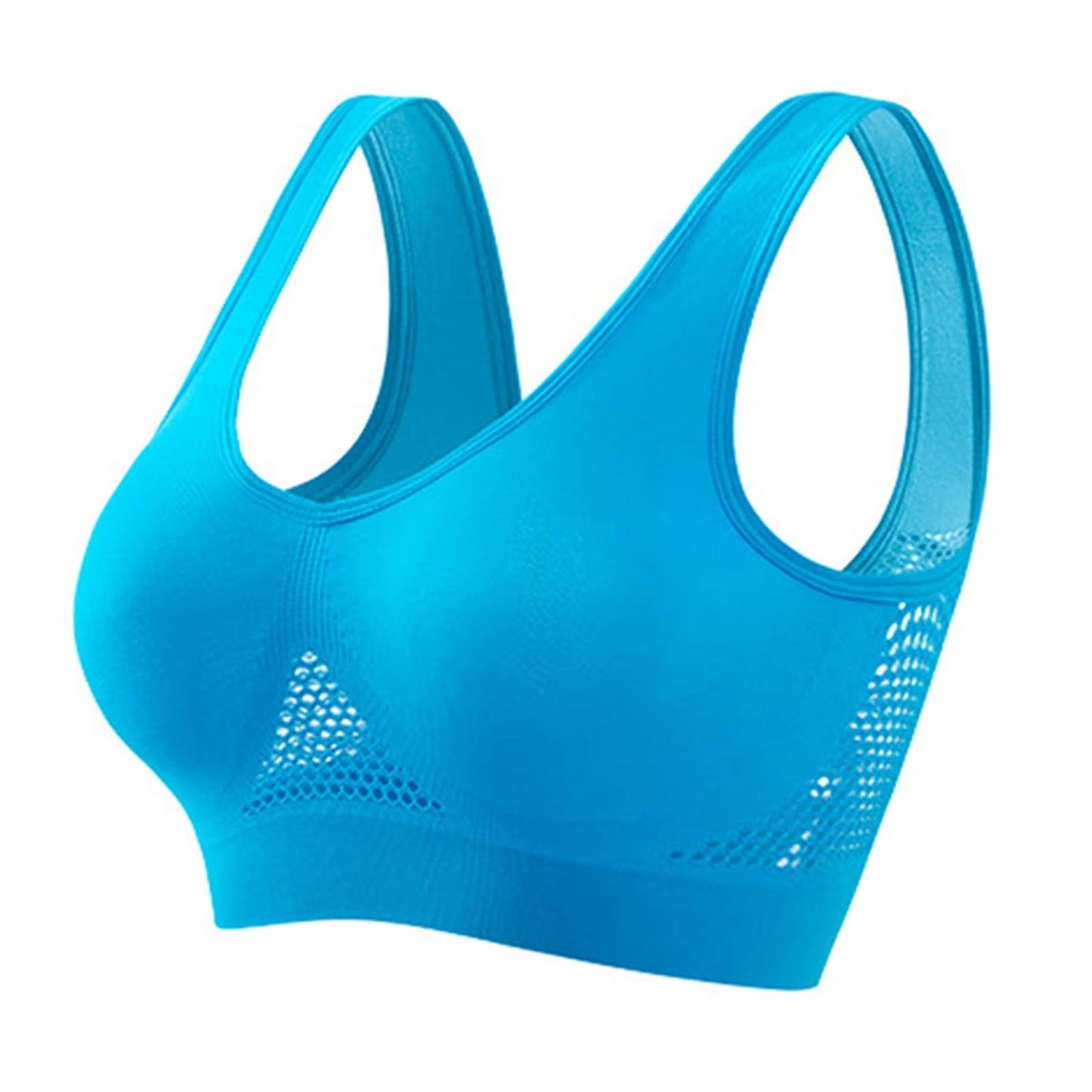 FlexEase Yoga Sports Bra Padded Crop Top  Breathable Activewear With Sizes S4XL 12
