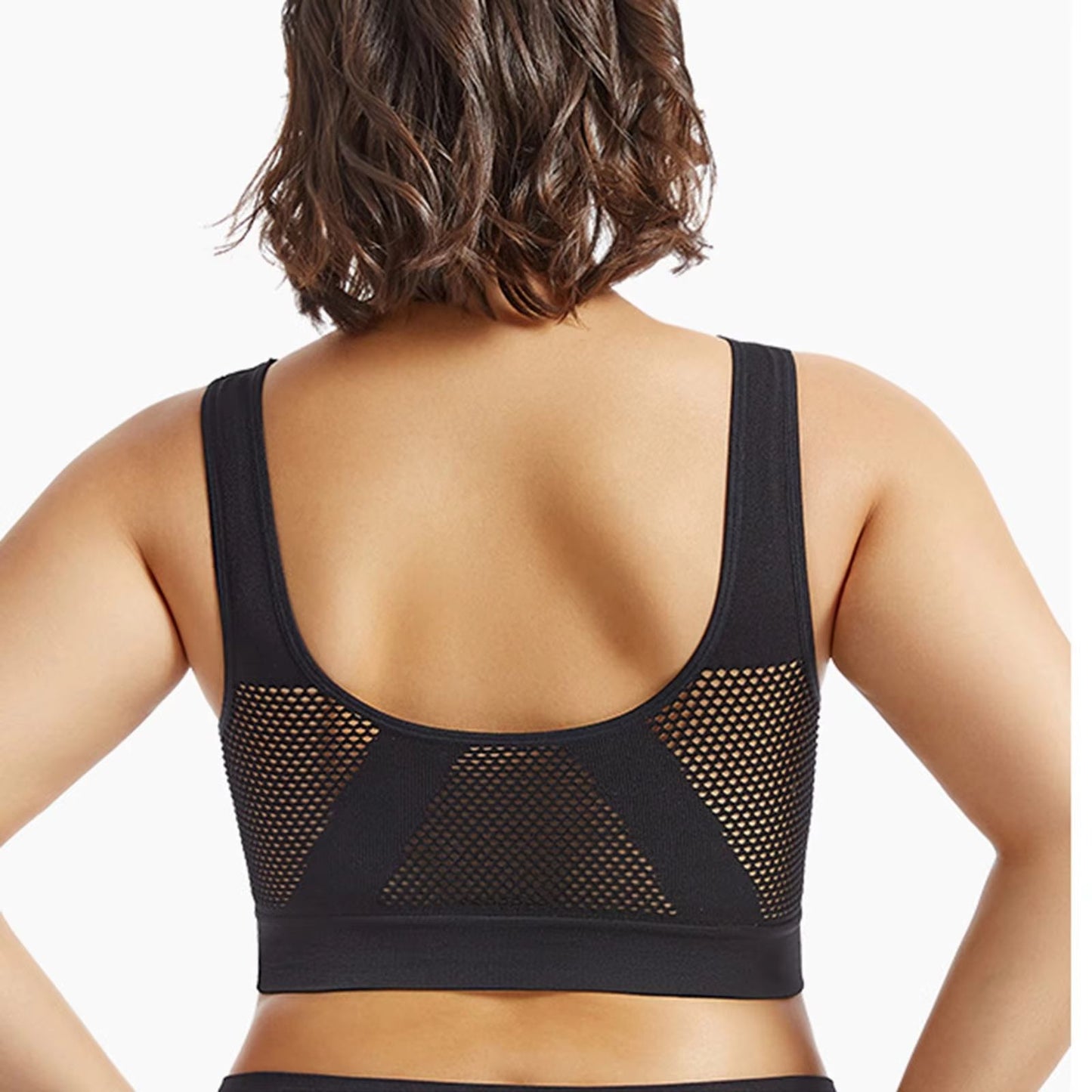 FlexEase Yoga Sports Bra Padded Crop Top  Breathable Activewear With Sizes S4XL 3