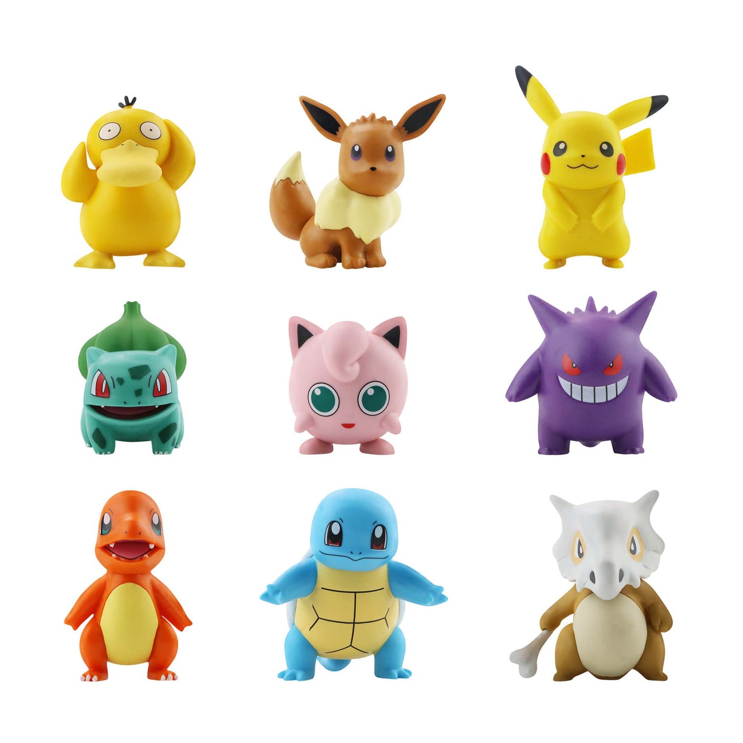 Pokemon Pikachu Anime Figures, Action Model Toys for Kids & Collectors, Bulbasaur, Squirtle, Psyduck, Jigglypuff