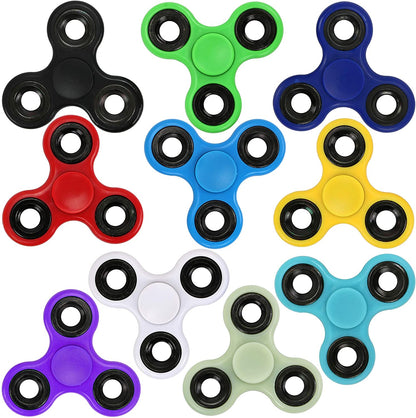 High Quality ABS Fidget Spinner EDC Toy for Autism ADHD, Anti-Stress Tri-Spinner for Adults & Kids, Focus Anxiety Relief