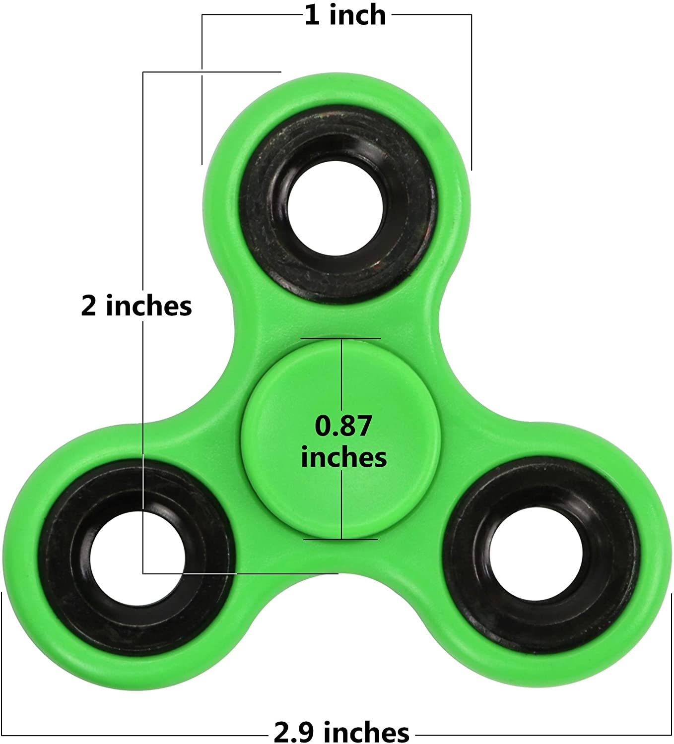 High Quality ABS Fidget Spinner EDC Toy for Autism ADHD, Anti-Stress Tri-Spinner for Adults & Kids, Focus Anxiety Relief