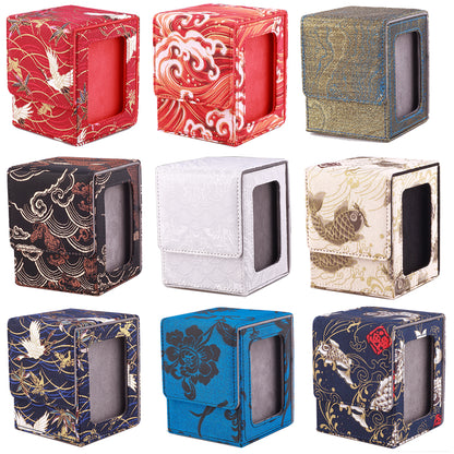 Trading Card Deck Box Case, Carrying Organizer Holder for MTG, TCG, Commander, Board Games, Collectible Card Storage