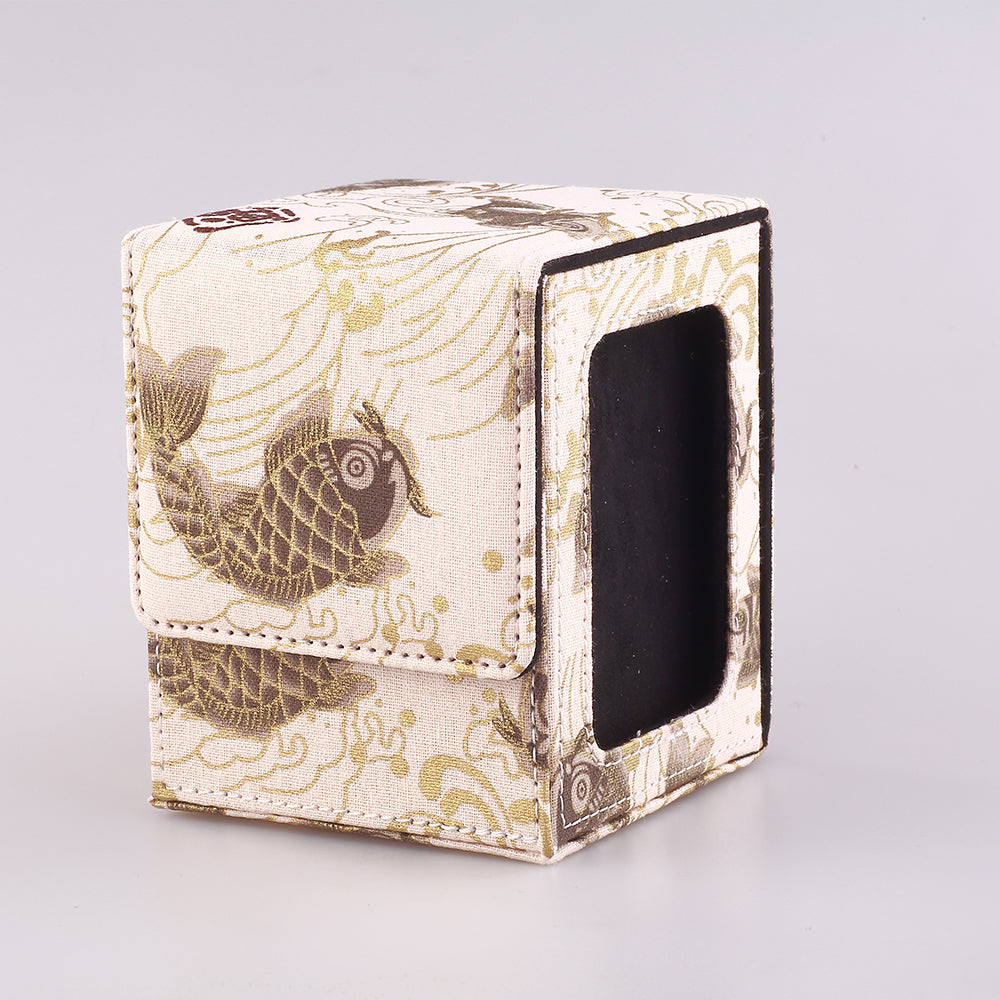Trading Card Deck Box Case, Carrying Organizer Holder for MTG, TCG, Commander, Board Games, Collectible Card Storage