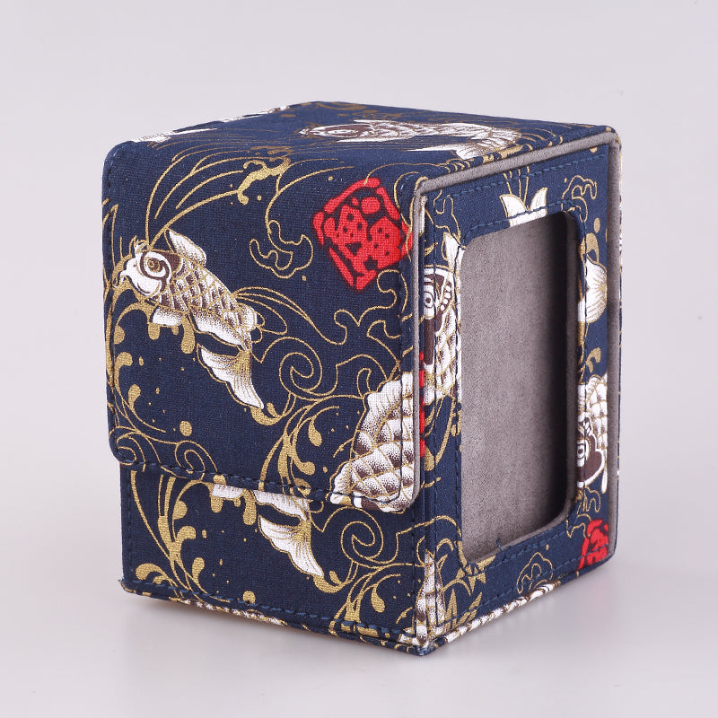 Trading Card Deck Box Case, Carrying Organizer Holder for MTG, TCG, Commander, Board Games, Collectible Card Storage