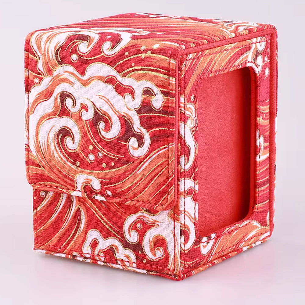 Trading Card Deck Box Case, Carrying Organizer Holder for MTG, TCG, Commander, Board Games, Collectible Card Storage