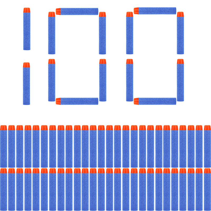 Blue Round Head Bullets Foam EVA Nerf N Strike Elite Series Refill Toy Gun Darts 6