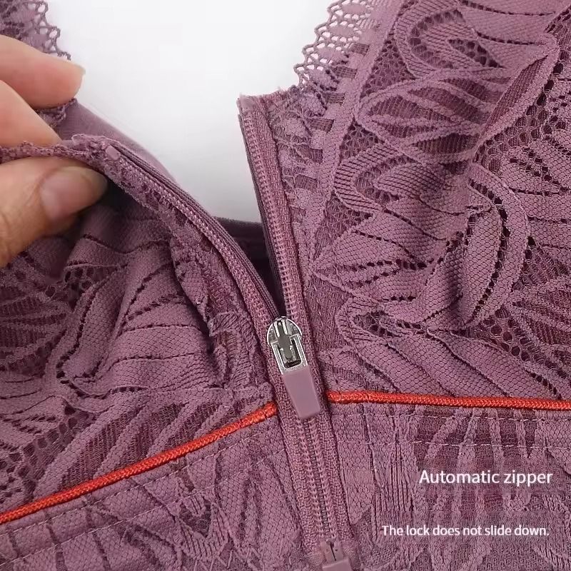 Front Zip Sports Yoga Bra With Cotton Cups 3