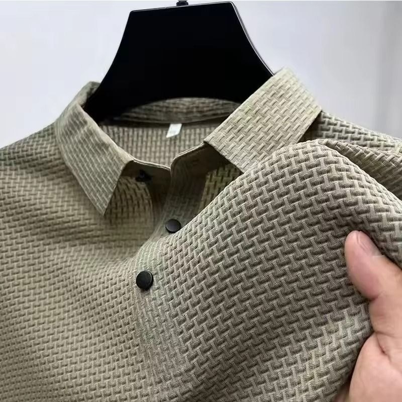 Mens Short Sleeve Cotton Polo Shirt Lightweight Casual Top 10