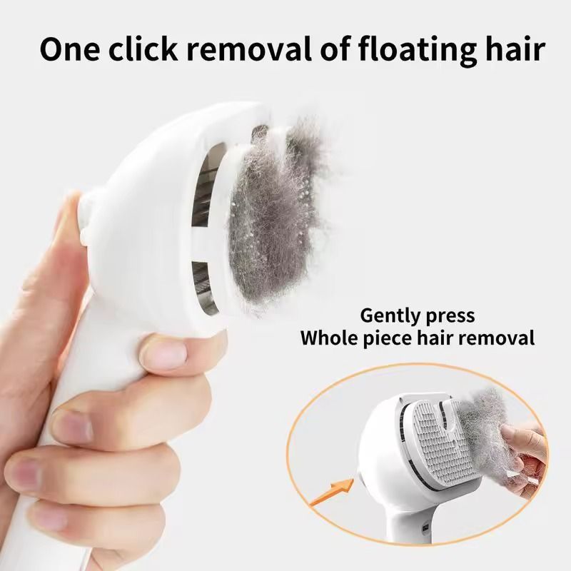 Pet Steam Massage Brush With Hair Removal Comb For Dogs And Cats 3