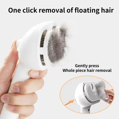 Pet Steam Massage Brush With Hair Removal Comb For Dogs And Cats 3