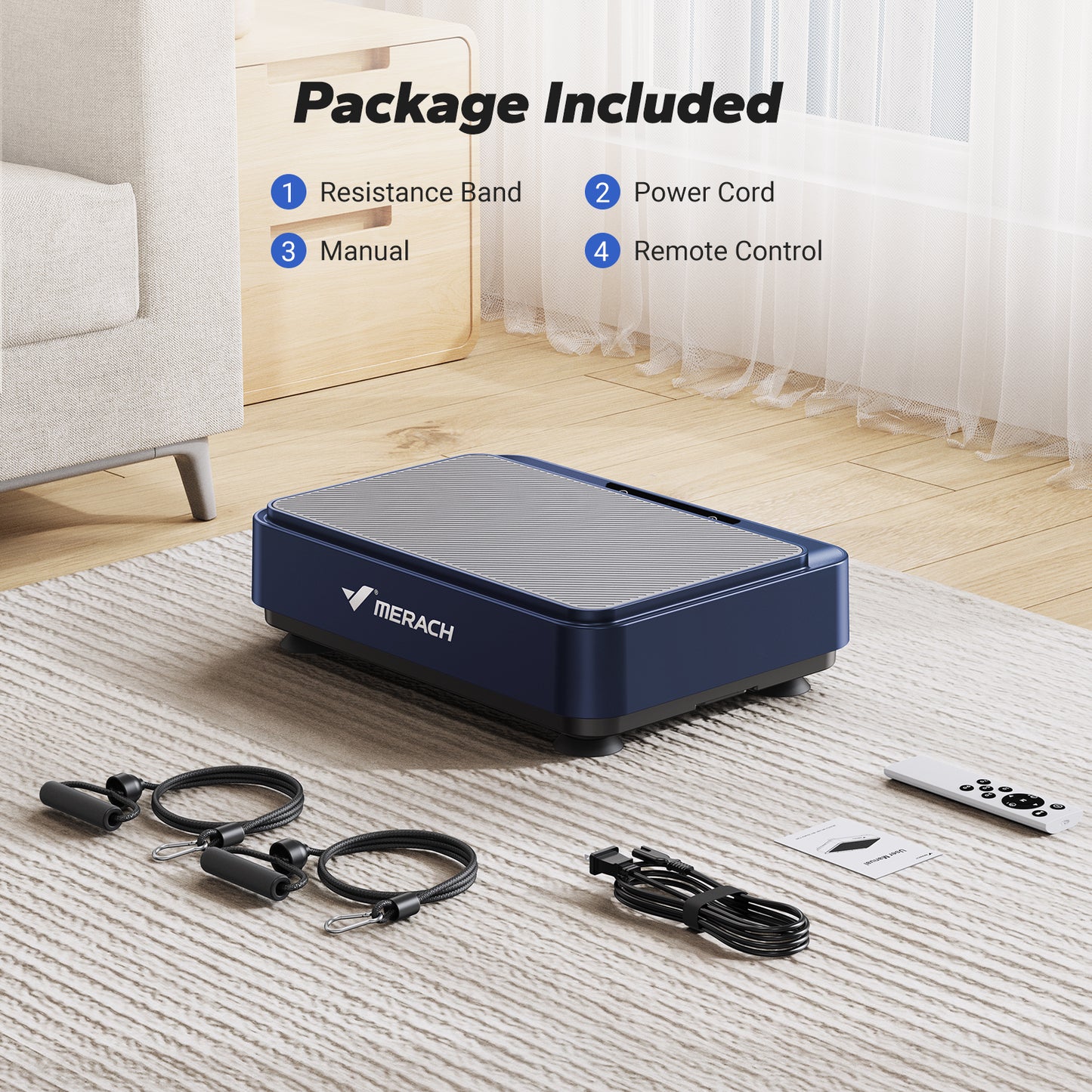 MERACH Vibration Plate Exercise Machine For Fat Burning  Weight Loss Relieve Pain Help Sleep  Vibra