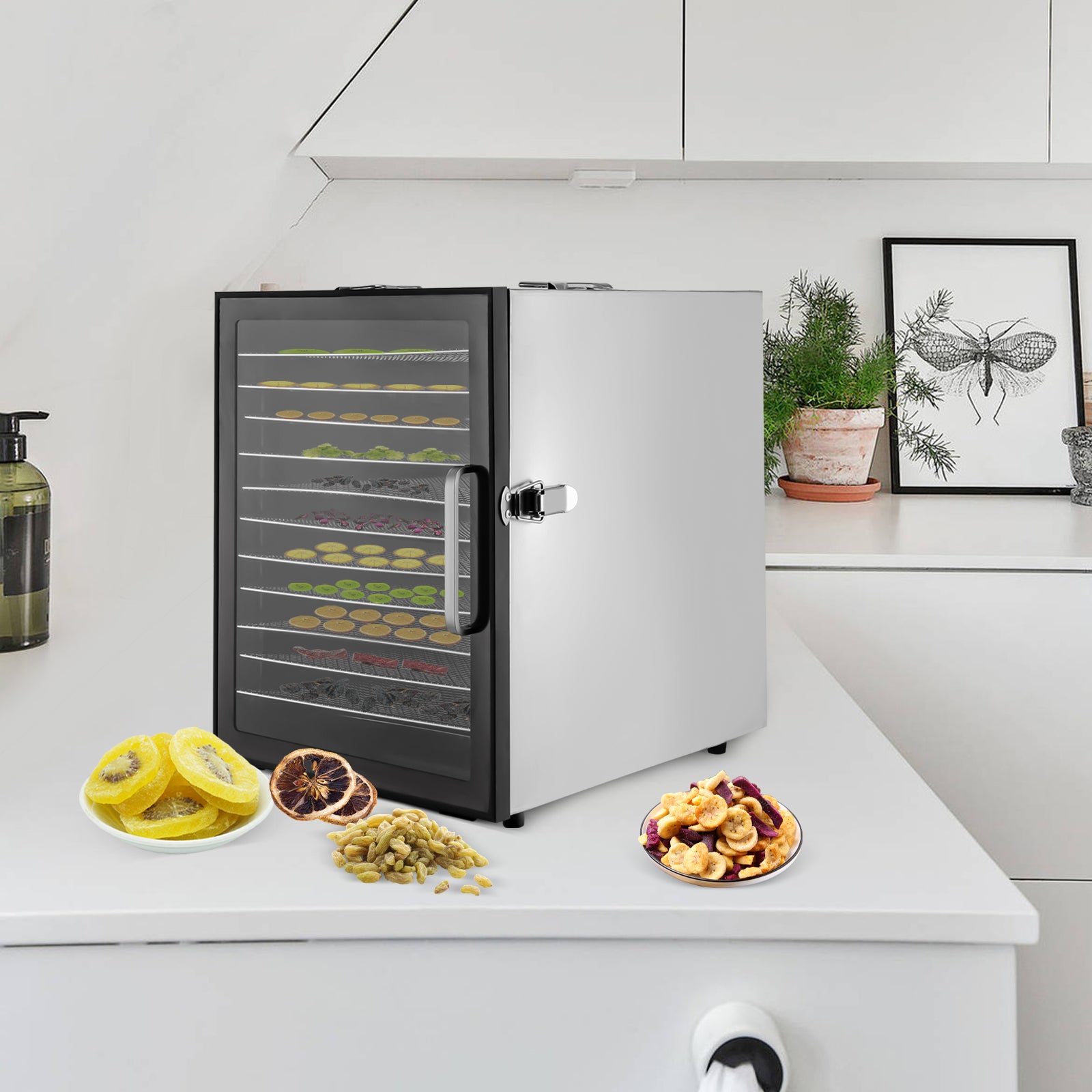 HighCapacity Electric Food Dryer Machine With Digital Temperature Control Trays Dehydrator For Jerk 2