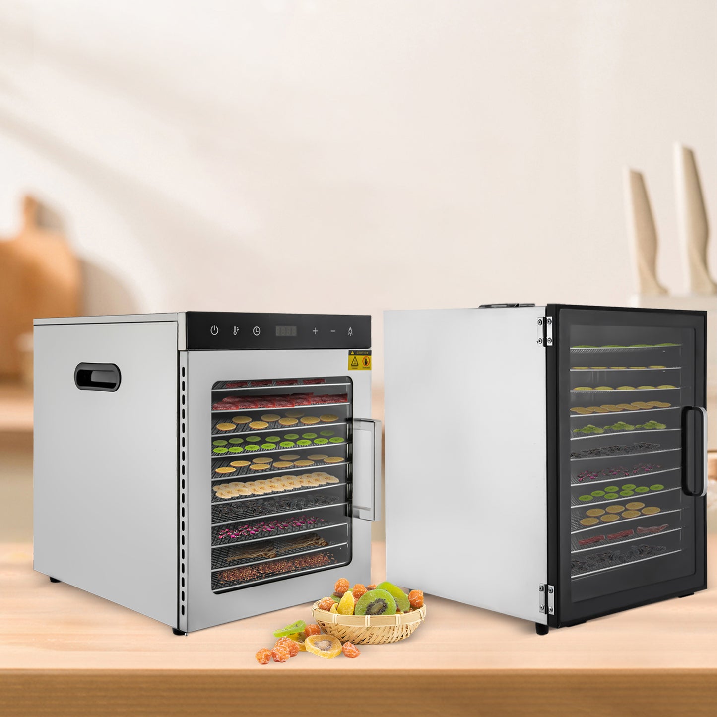 HighCapacity Electric Food Dryer Machine With Digital Temperature Control Trays Dehydrator For Jerk 3