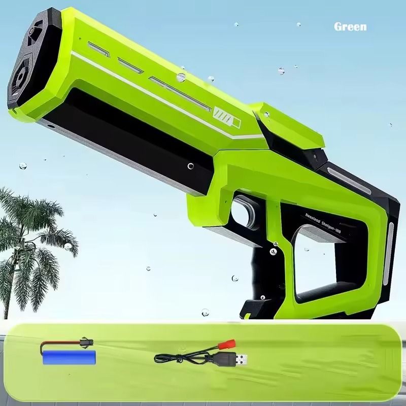 Electric Water Gun For Kids 43cm Automatic High Power Blaster With Water Storage For Summer Outdoor 11