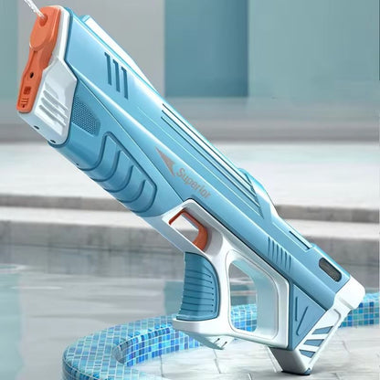 Electric Water Gun For Kids 43cm Automatic High Power Blaster With Water Storage For Summer Outdoor 2