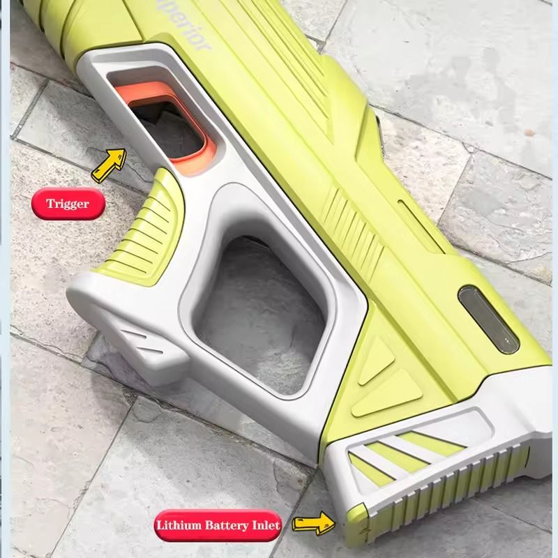 Electric Water Gun For Kids 43cm Automatic High Power Blaster With Water Storage For Summer Outdoor 3
