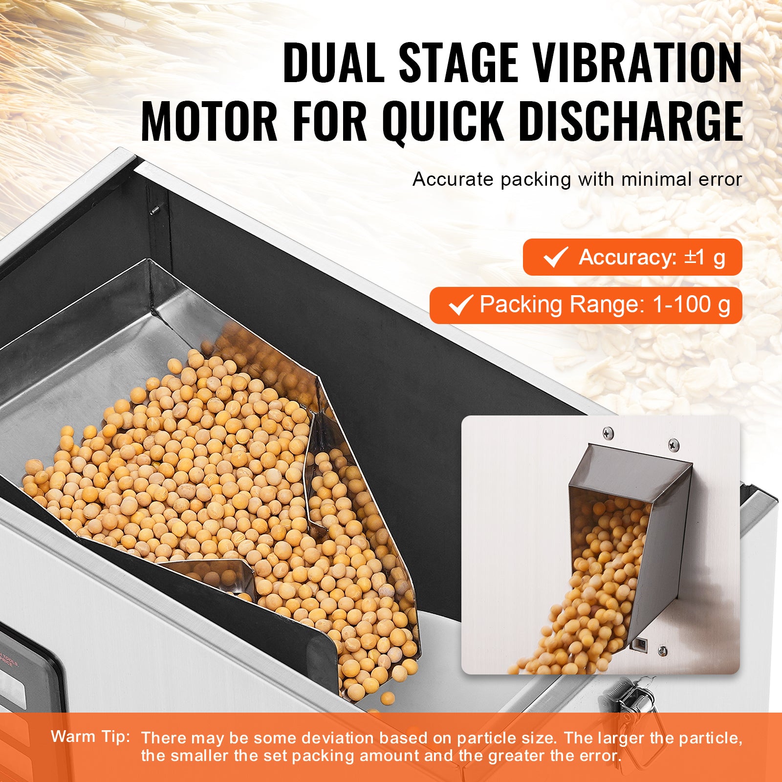 Automatic Particle Packaging Machine for Powder Sachet Weighting, Filling & Packing, Ideal for Tea, Seeds, Beans & Rice