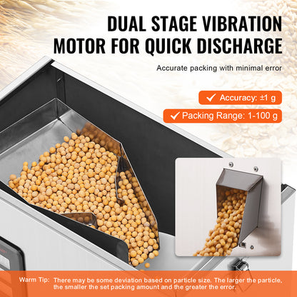 Automatic Particle Packaging Machine for Powder Sachet Weighting, Filling & Packing, Ideal for Tea, Seeds, Beans & Rice