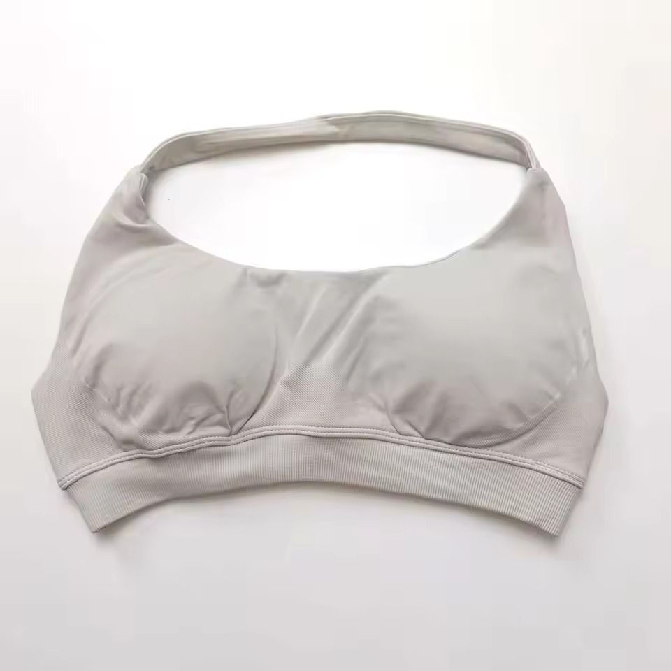 Seamless Push Up Sports Bra Halter Top Open Back High Support Yoga Bra 20