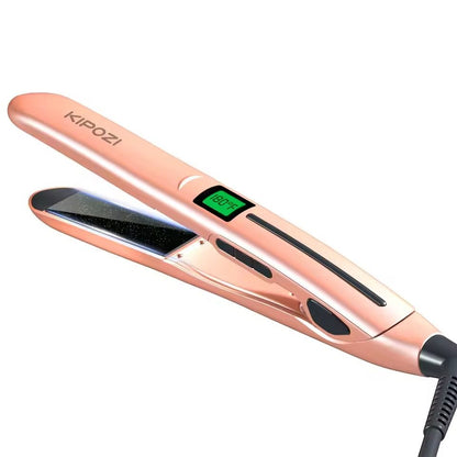 Titanium Digital Flat Iron With LCD Display And Dual Voltage For Smooth Styling 7