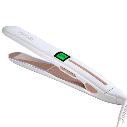 Titanium Digital Flat Iron With LCD Display And Dual Voltage For Smooth Styling 8
